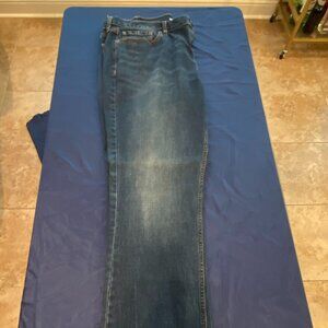 Old Navy Jeans Mens 38X32 Boot Cut Built In Flex Stretch Dark Wash Denim